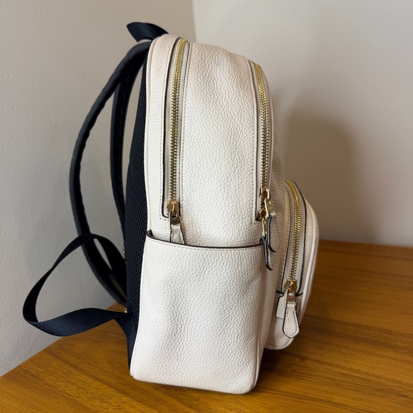 Coach Mini Pebbled Leather Backpack in Chalk 5666 Bag School - Picture 4 of 16